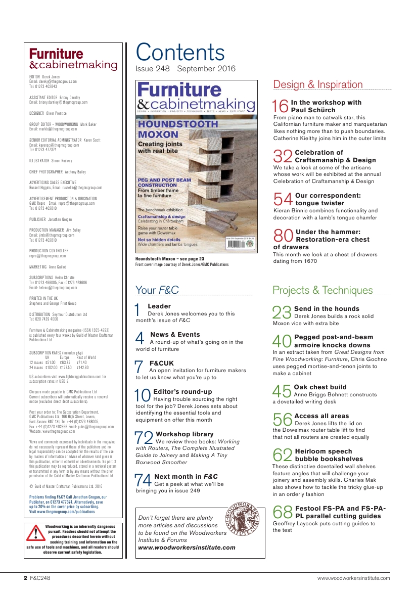 Furniture & Cabinetmaking 248 2016-09